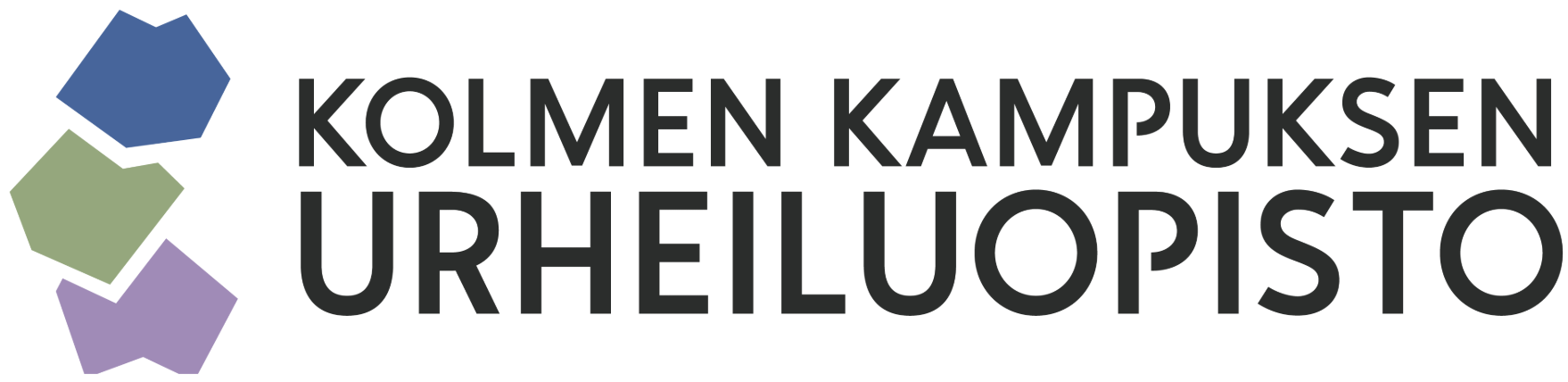 Kolmen kampuksen urheiluopiston logo